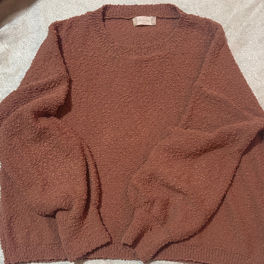 Altar'd State Textured Brown Sweater Size S/M - Picture 12 of 12